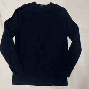 Tommy Hilfiger T Shirt Mens L Navy Blue Crew Neck Athleisure